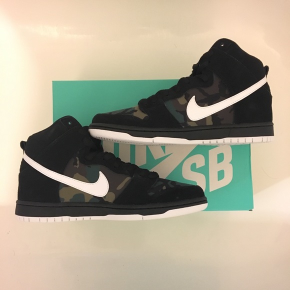 ❌SOLD❌ Nike SB Dunk High Iguana Camo 9.5 RARE 🔥 - Picture 2 of 6